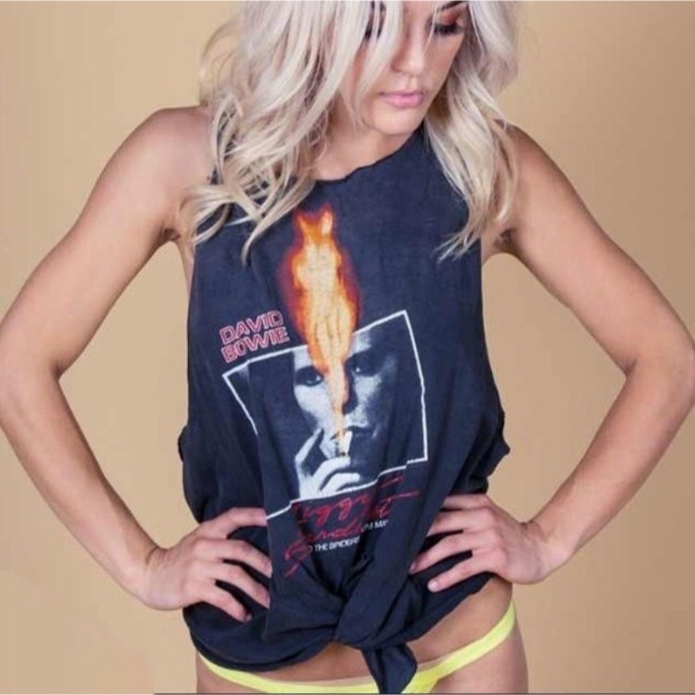Vintage David Bowie Ziggy Stardust Muscle Tank Top